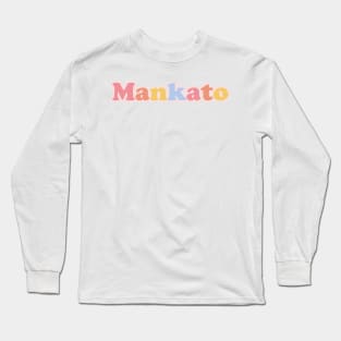 Mankato Pastel Letters Long Sleeve T-Shirt